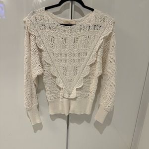 Sezane open knit sweater